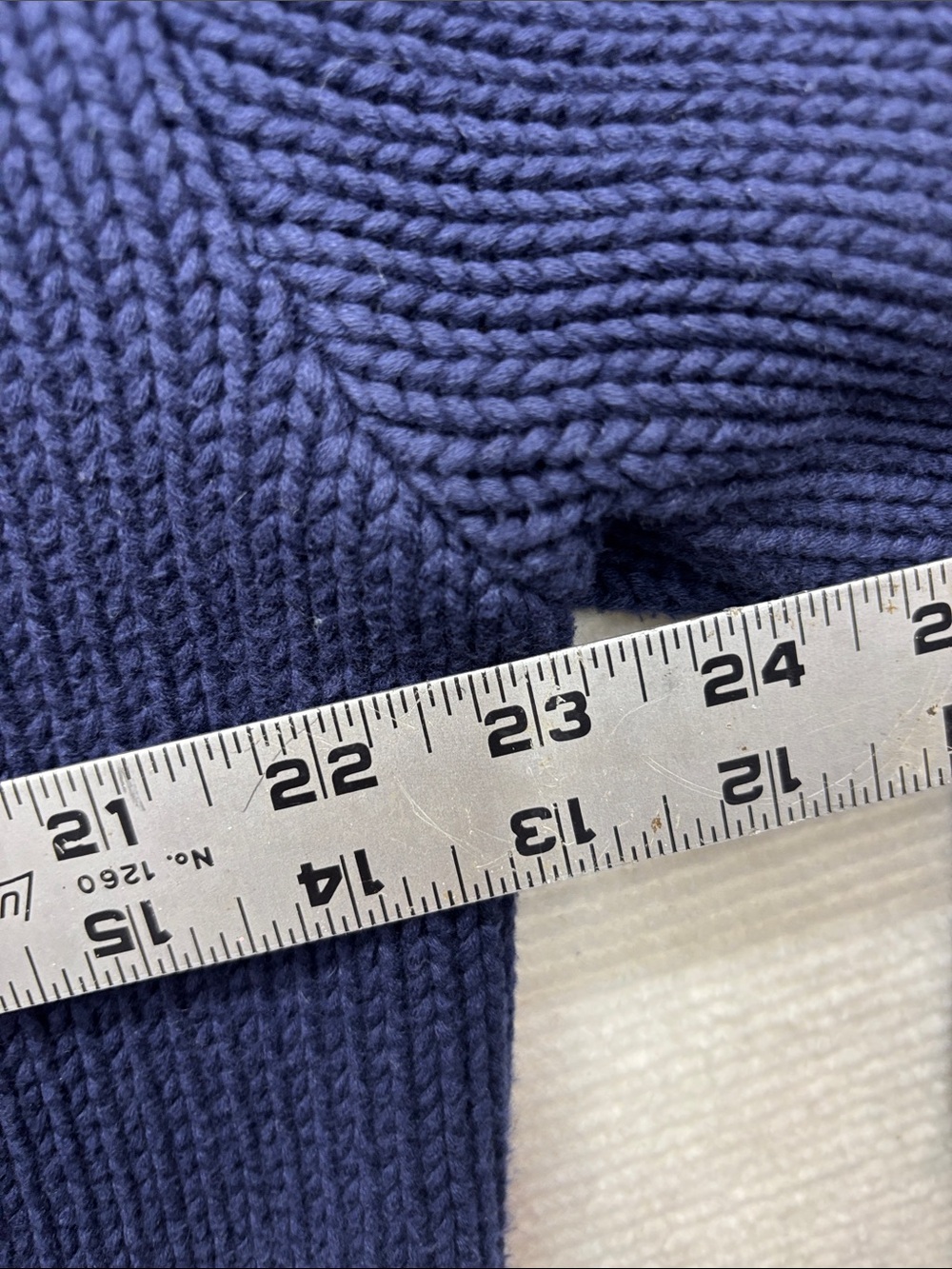 Caroline Constas | medium Cropped Navy Button-Front Women's Sweater - Picture 5 of 8